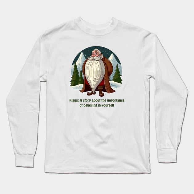 Klaus Christmas Long Sleeve T-Shirt by BukovskyART